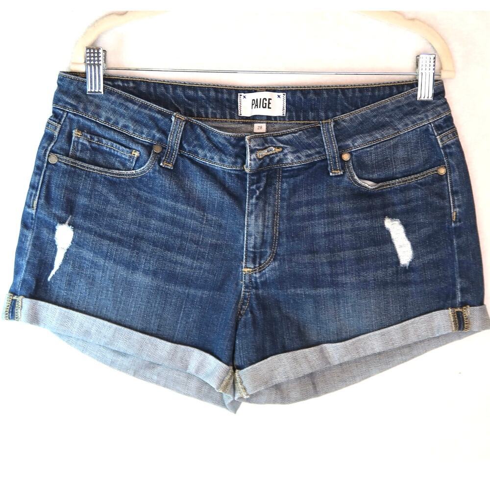 Paige Jimmy Jimmy shorts in Abella with raw cuffs Distressed Shorts